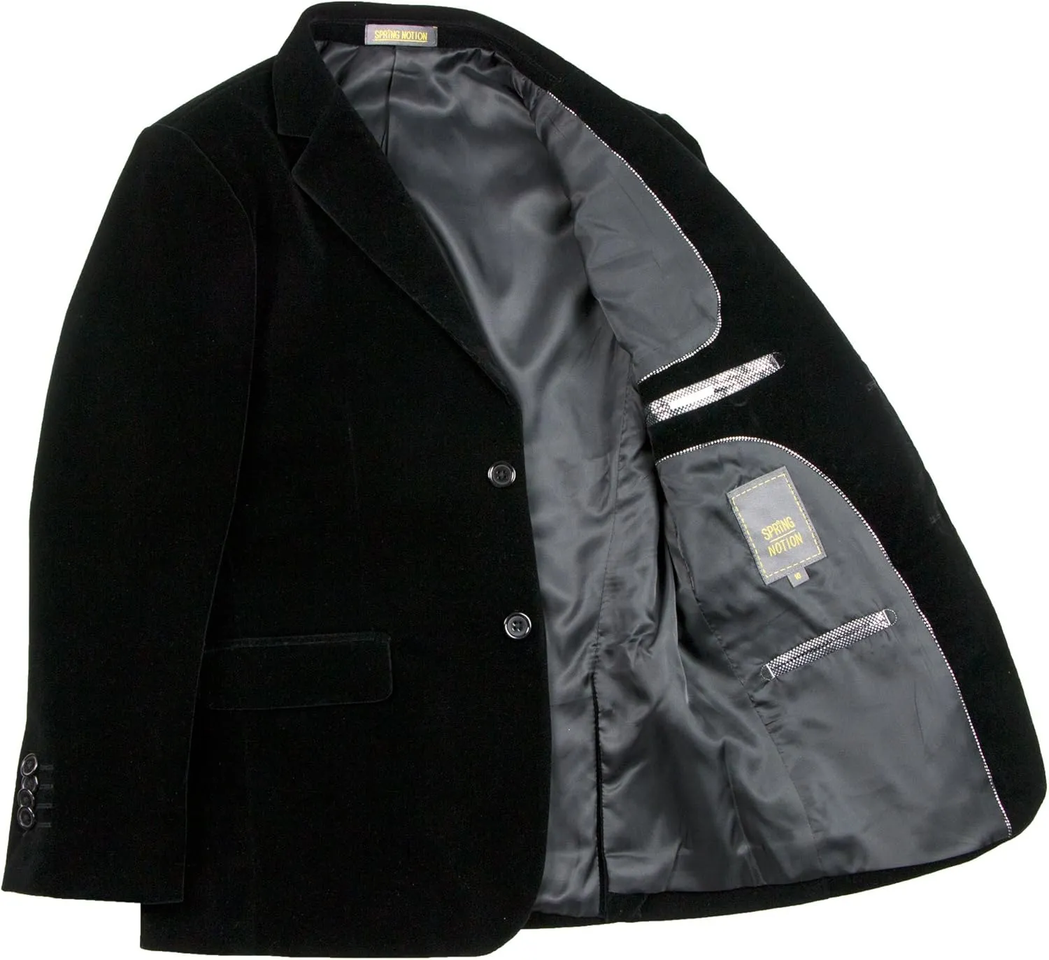 Spring Notion Big Boys' Velvet Blazer Set
