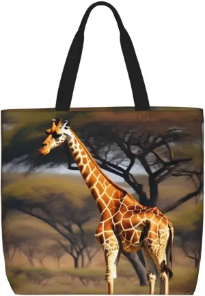 SSIMOO Cartoon Milk Cow Trendy Fashion Shopping Bags,Zippered Convenience Bag,Shopping Tote And Shoulder Bag