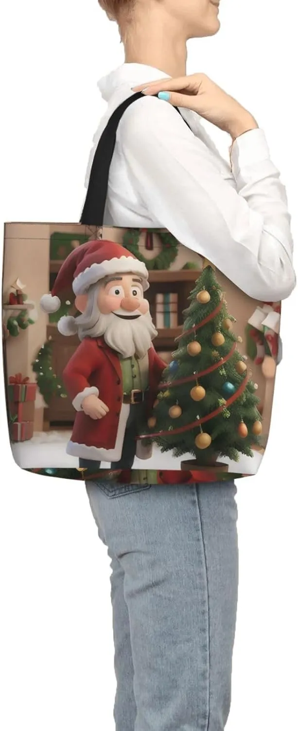 SSIMOO Lovely Cartoon Cats Stylish Zipper Shopping Bags,Shoulder Bag,The Perfect Blend Of Style And Convenience