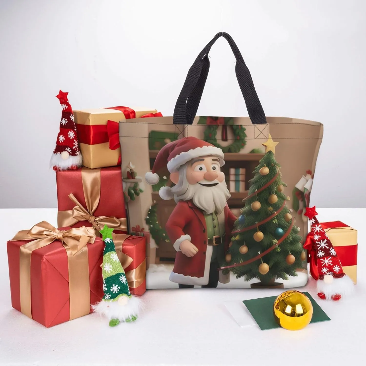 SSIMOO Lovely Cartoon Cats Stylish Zipper Shopping Bags,Shoulder Bag,The Perfect Blend Of Style And Convenience