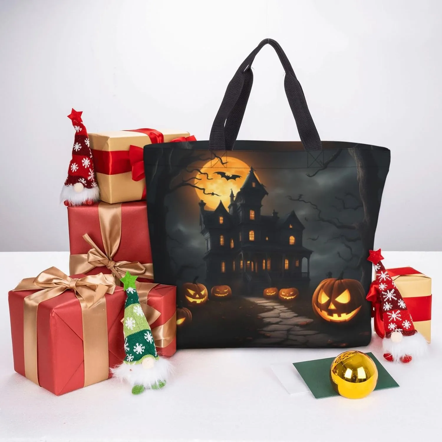 SSIMOO Paris Eiffel Tower Stylish Zipper Shopping Bags,Shoulder Bag,The Perfect Blend Of Style And Convenience