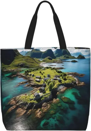 SSIMOO White Daisy Stylish Zipper Shopping Bags,Shoulder Bag,The Perfect Blend Of Style And Convenience