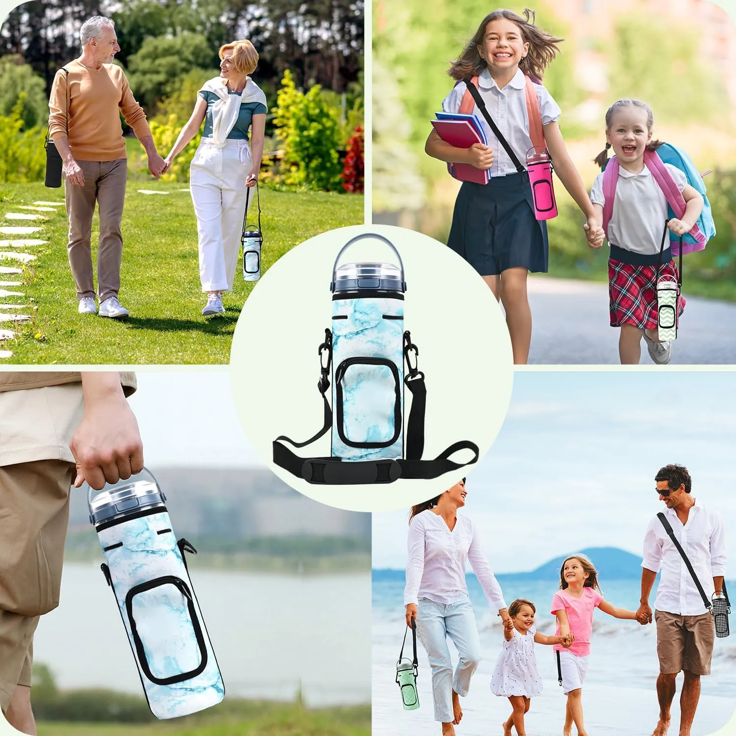 Storage Sleeve Bag for Ninja Blast Portable Blender with Shoulder Strap and Accessory Pocket Compatible with Ninja BC151NV/BC51NV/BC151BK/BC151CR/BC151EM/BC151PR/BC151WH Blast Portable Blender (Blue)
