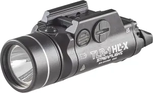 Streamlight 69501 TLR-1 HL-X USB 1500-Lumen Rechargeable Rail-Mounted Weapon Light, Includes Rail Locating Keys for Glock-Style, Picatinny, Beretta 90two, S&W 99, S&W tsw, and Sig Sauer P320, Black