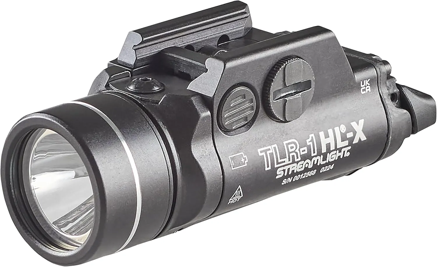 Streamlight 69501 TLR-1 HL-X USB 1500-Lumen Rechargeable Rail-Mounted Weapon Light, Includes Rail Locating Keys for Glock-Style, Picatinny, Beretta 90two, S&W 99, S&W tsw, and Sig Sauer P320, Black