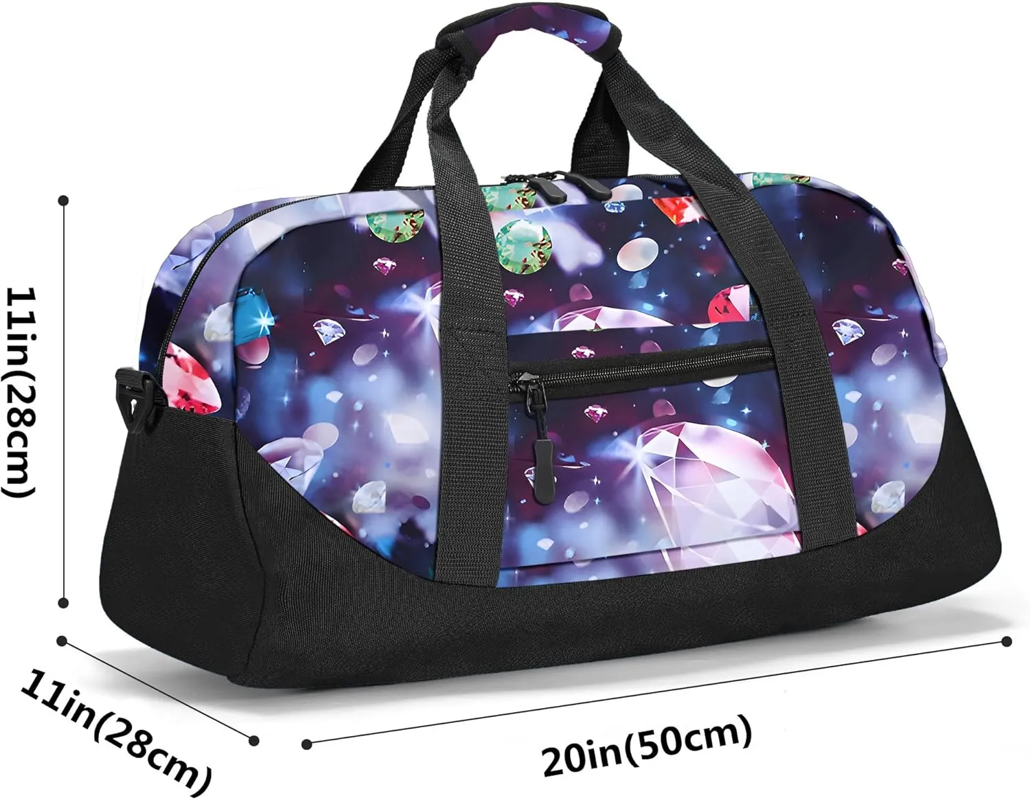 Stumdo Kids Overnighter Duffel Bags for kids, Carry-On Size & Ideal for School Practice or Overnight Travel Weekender Tote for Travel Gym Sport bag for Boys & Girls (11-zshi)