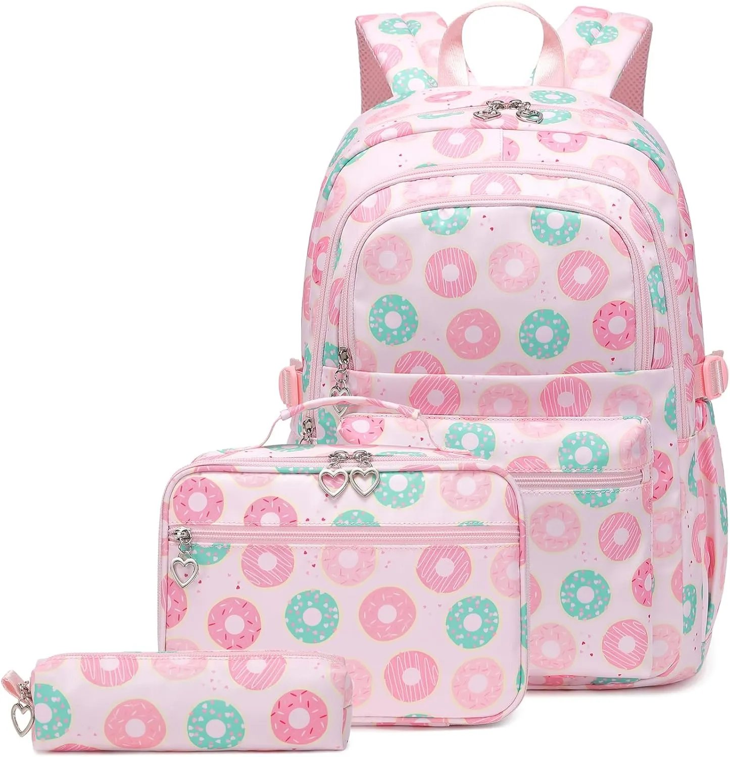 Sugaroom School Backpack for Girls Backpack with Lunch Box Pencil Case Kids Backpack School Bags Primary Elementary Bookbags for Teen Girls