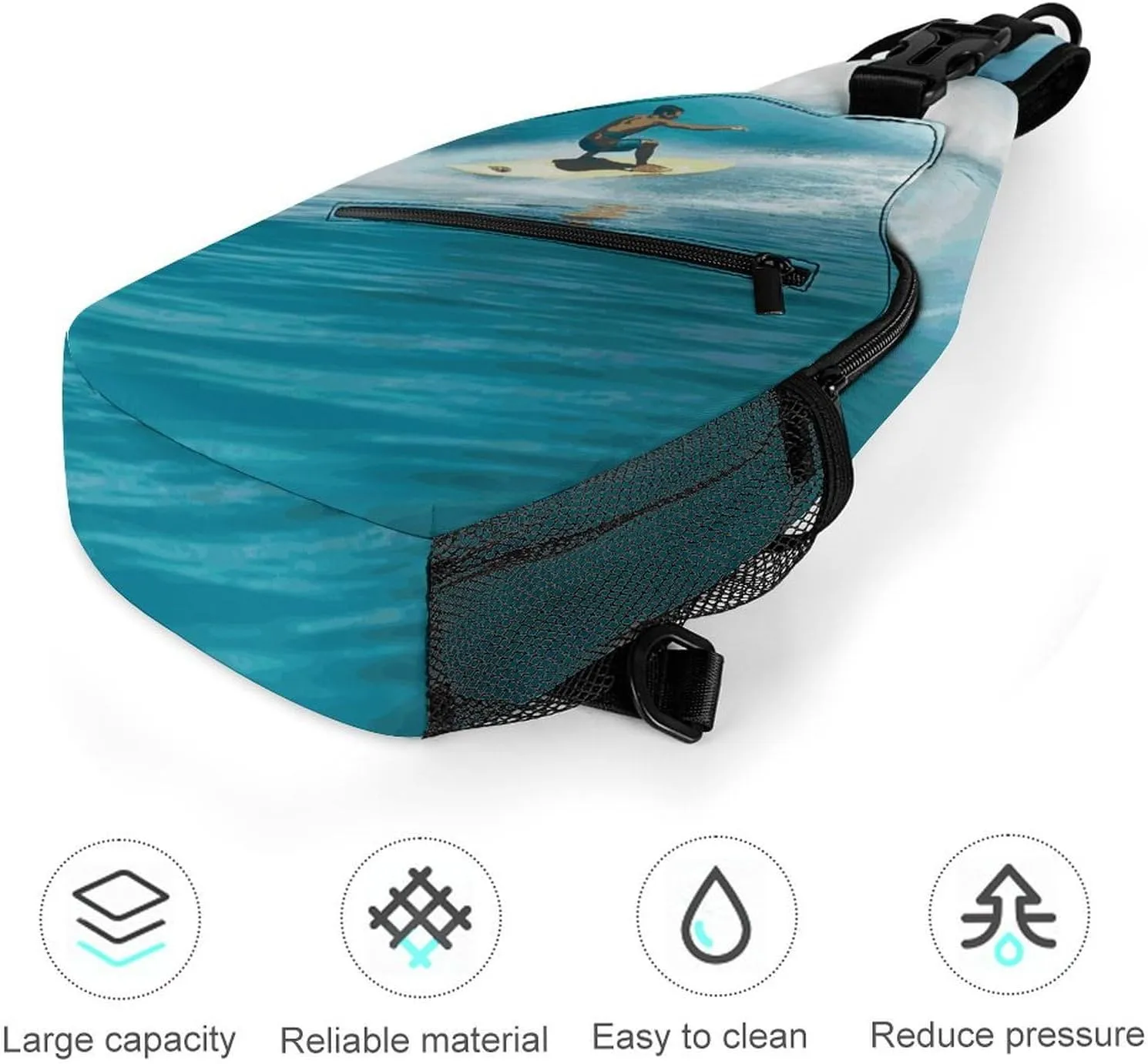 Surfing Sling Bag Crossbody Bags Cross Body Bag Fanny Packs Chest Bags Sling Purses for Travel