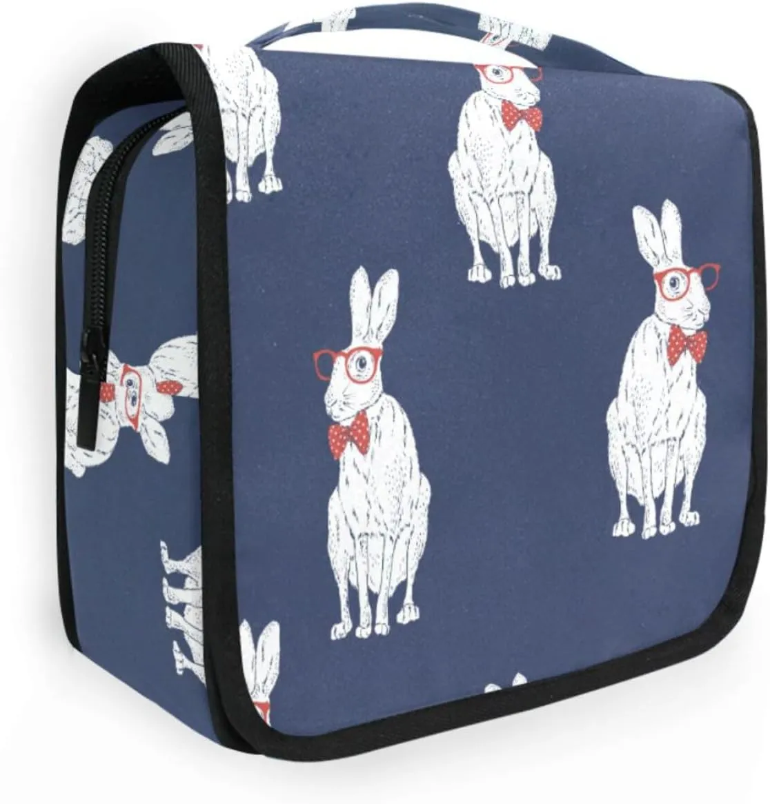 susiyo Hanging Travel Toiletry Bag Forest Hare Cosmetic Makeup Bag Portable Cosmetic Pouch Waterproof Shower Bag Travel Organizer Case for Women Girls