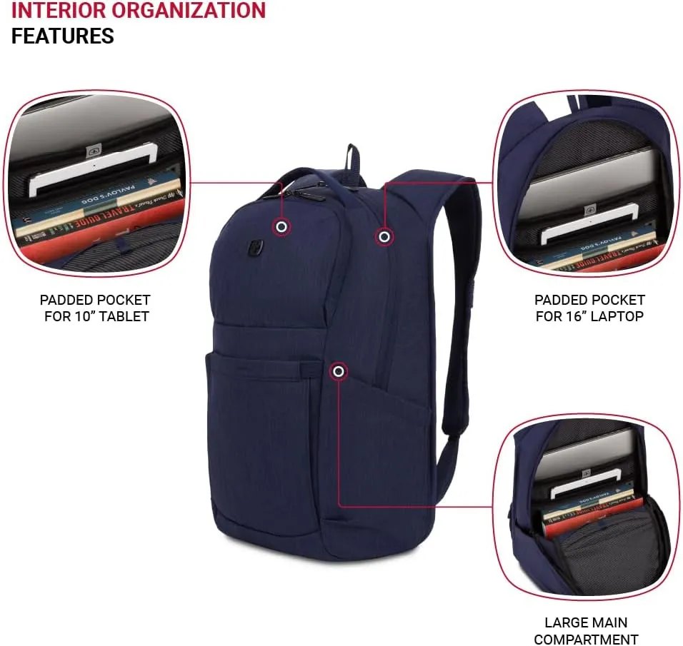 SwissGear FlexCore, Navy Heather, 18-Inch