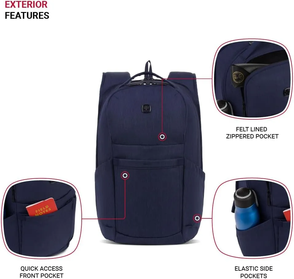 SwissGear FlexCore, Navy Heather, 18-Inch