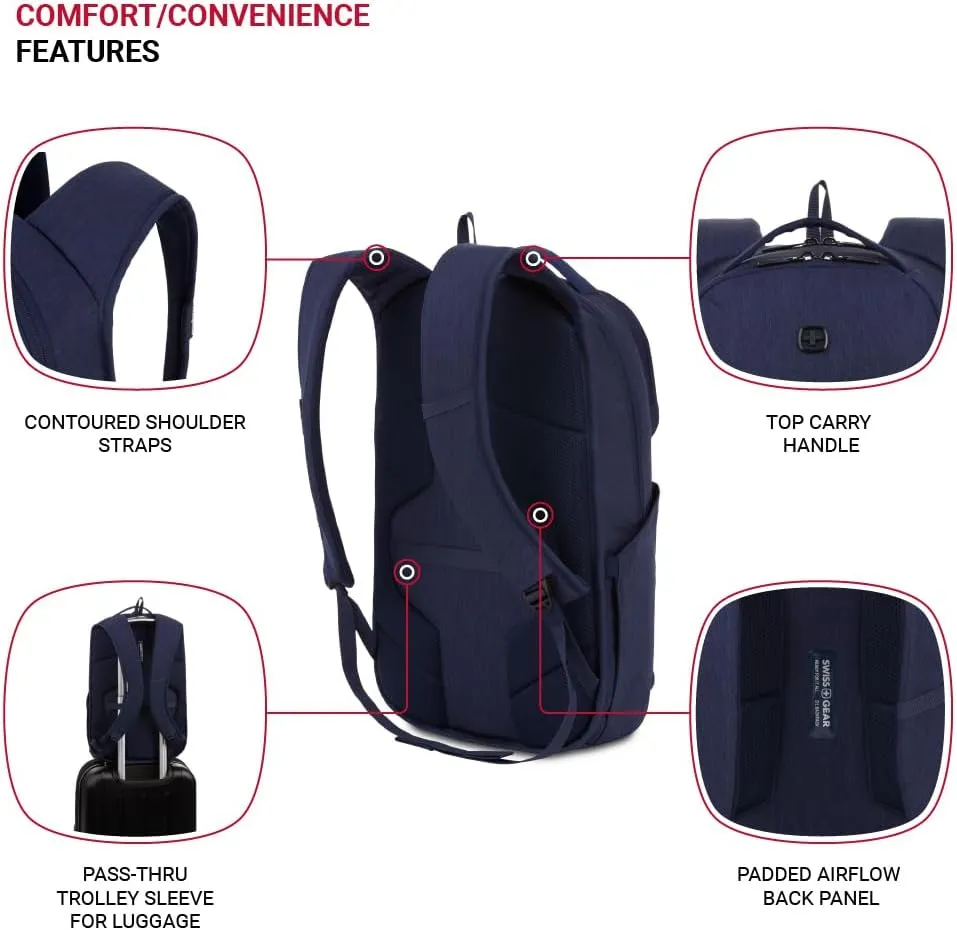 SwissGear FlexCore, Navy Heather, 18-Inch
