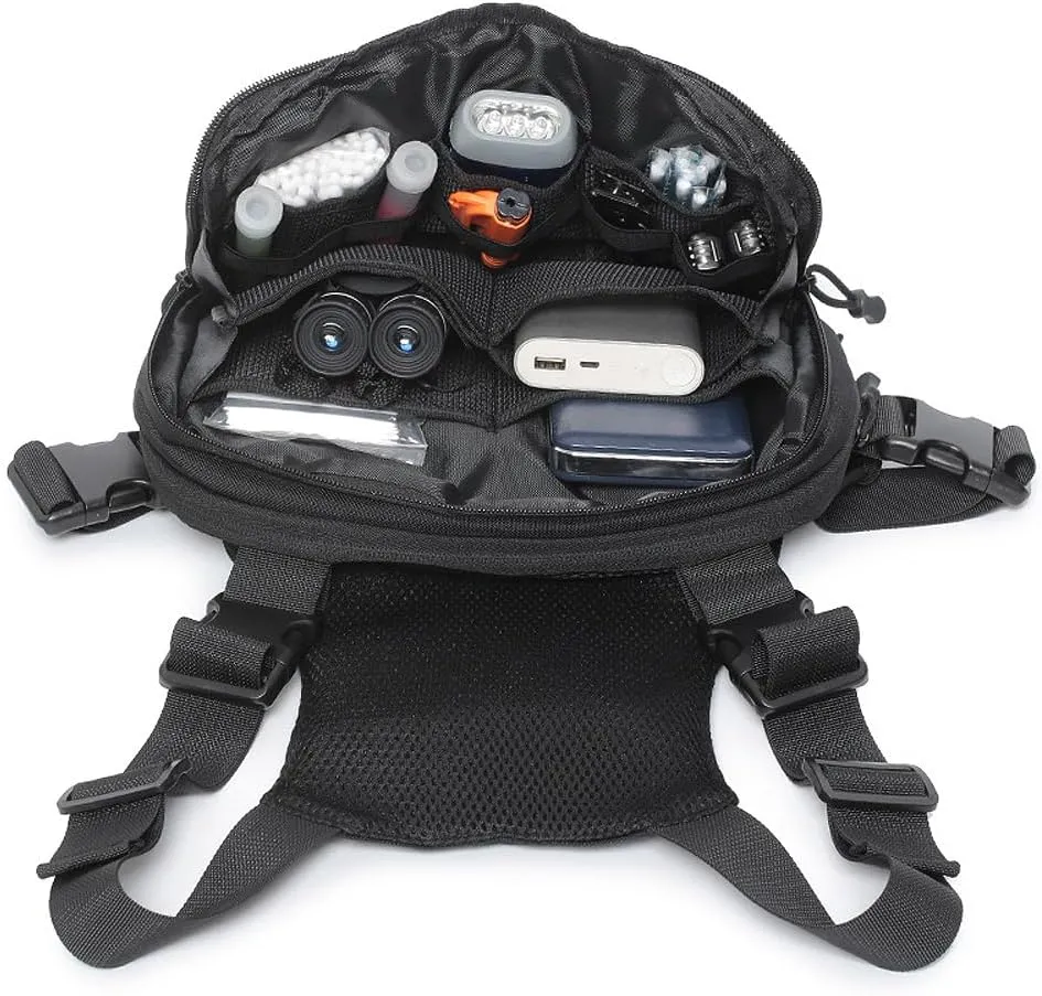 Tactical Chest Pack EDC Chest Bag Utility Molle Chest Rig Pouch with CCW Compartment Adjustable Strap Admin Pouch