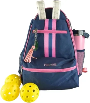 Teddi Pickleball Backpack Grn/wh- Large Capacity Pickleball Bags for Women - Durable 1000D Nylon, Multipurpose Paddle Case with Multiple Pockets, Stylish Paddle Bag