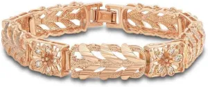 The Danbury Mint Healing Blooms Copper Bracelet - #6368