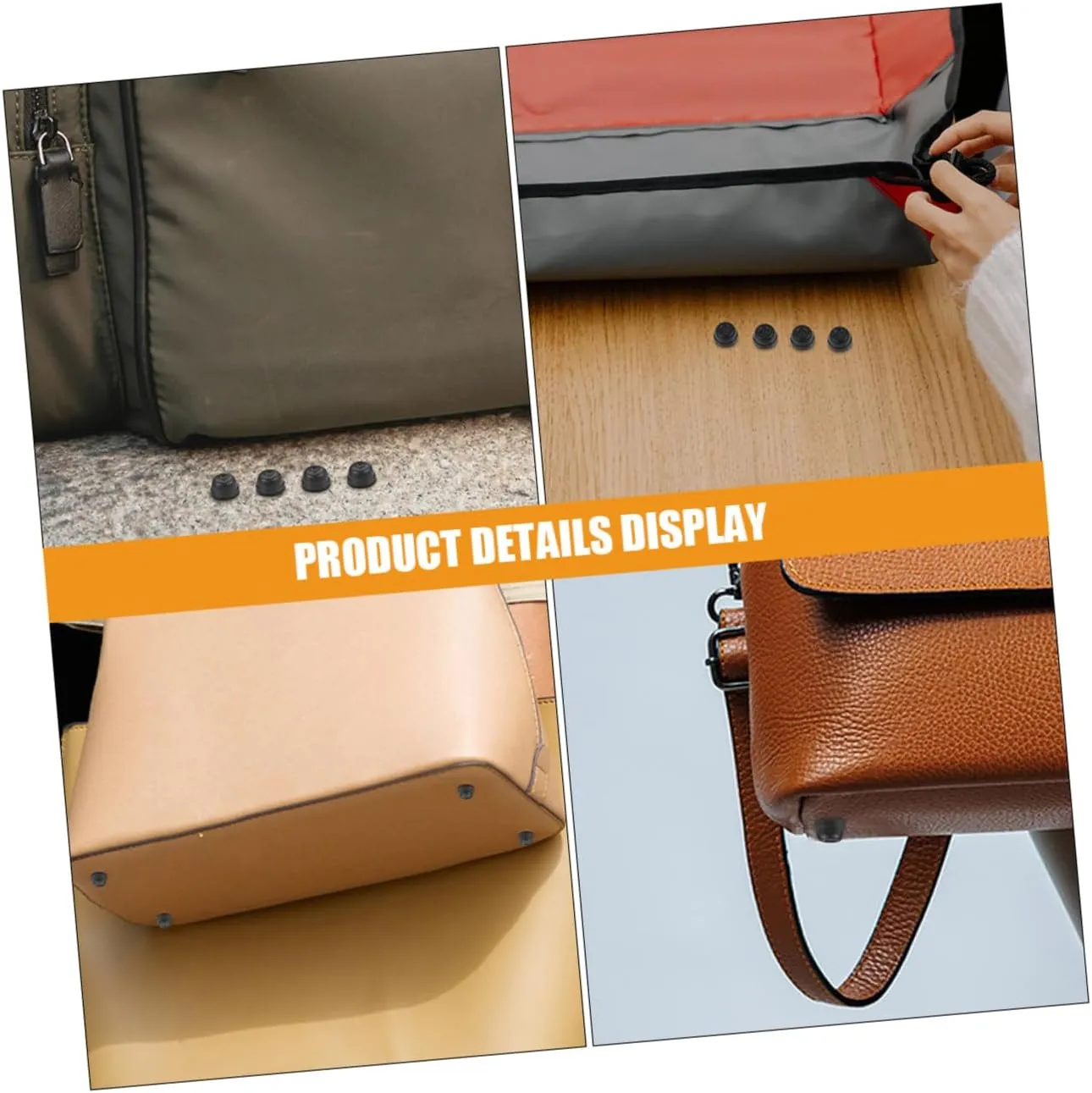 Tofficu Sets DIY Luggage Modification Luggage Bottom Pads for Replacement Feet Sleek Stylish Pcs
