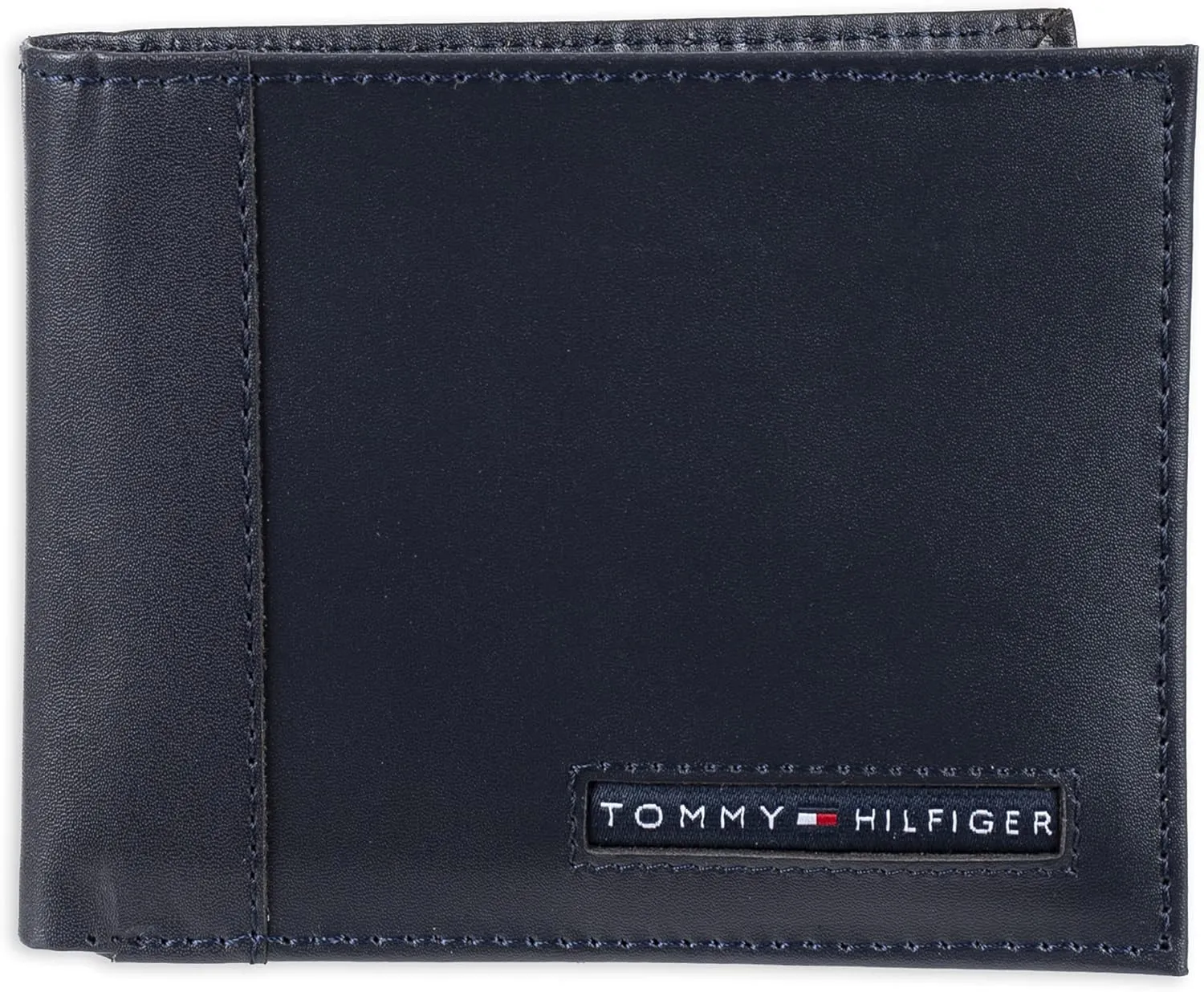 Tommy Hilfiger Men's Leather Wallet – Slim Bifold with 6 Credit Card Pockets and Removable ID Window