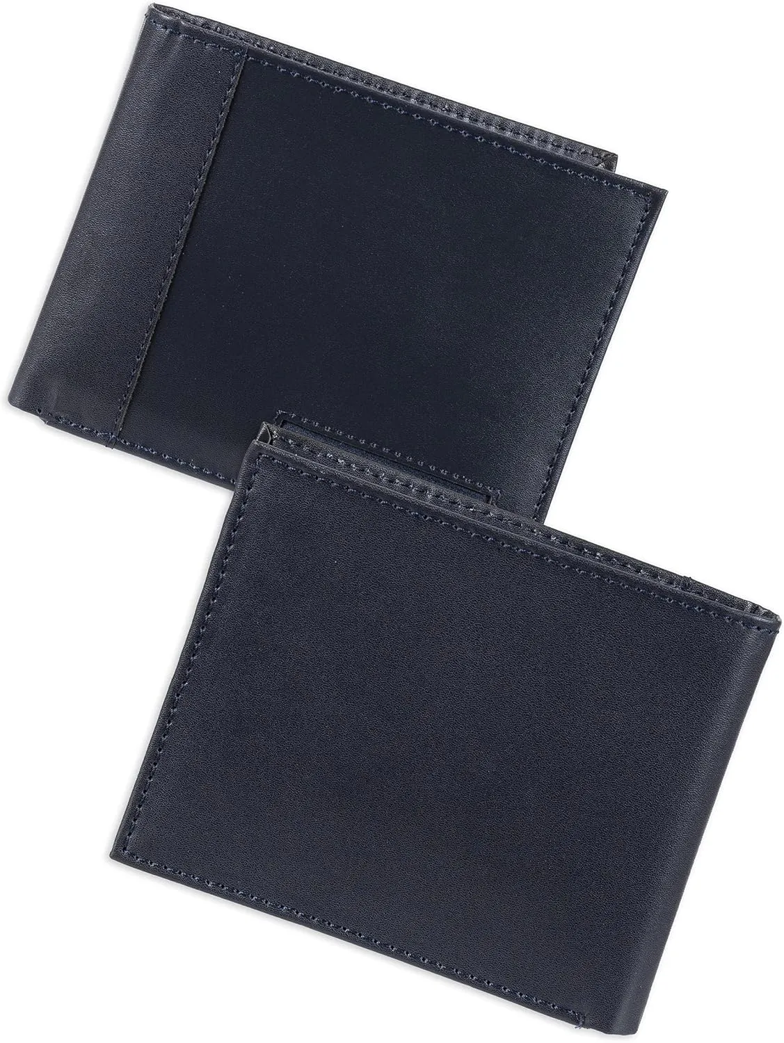 Tommy Hilfiger Men's Leather Wallet – Slim Bifold with 6 Credit Card Pockets and Removable ID Window