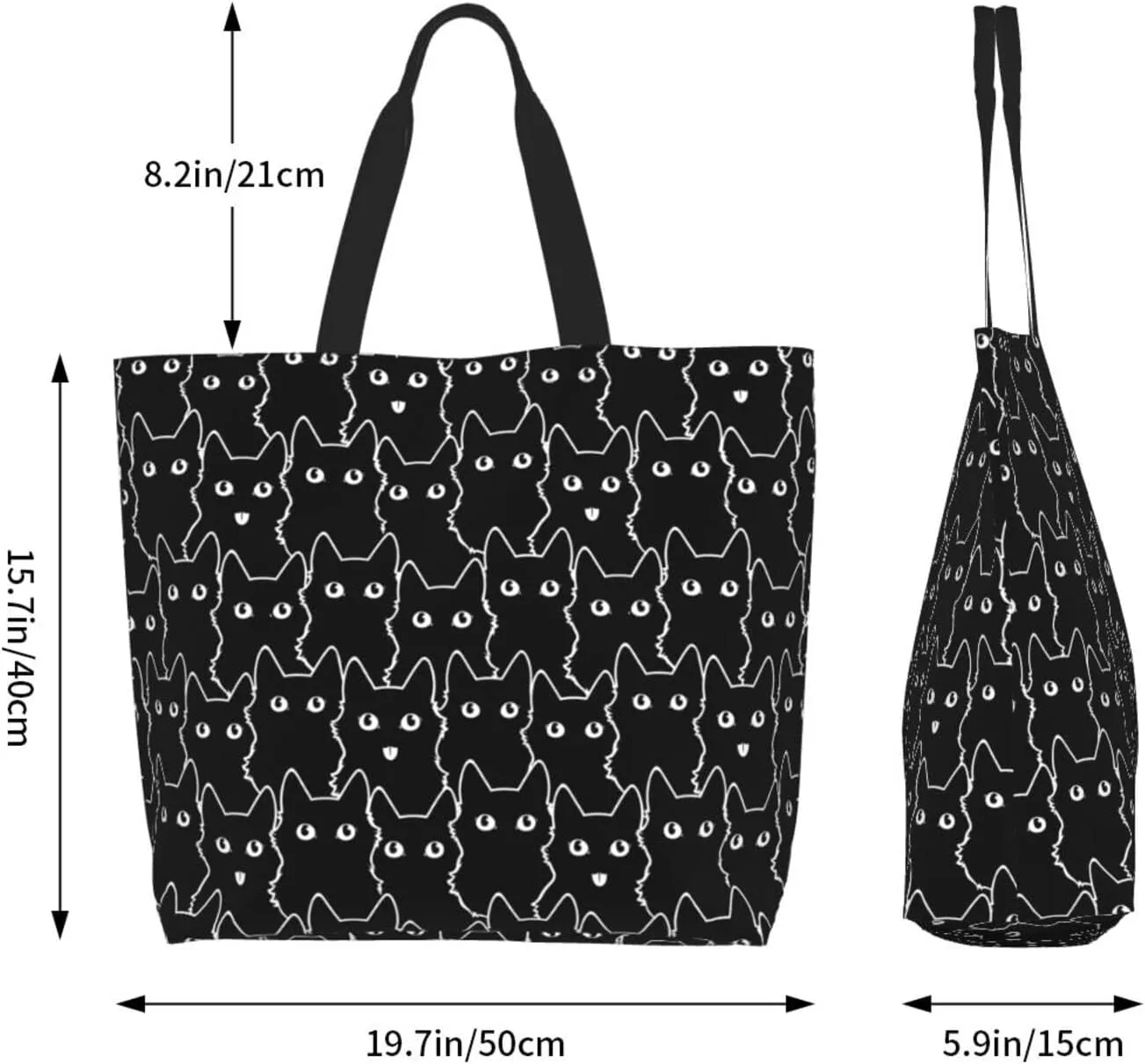 Tote Bag For Womens, Large Casual Shoulder Sling Bags Reusable Grocery Handbag For Travel Shopping Gym