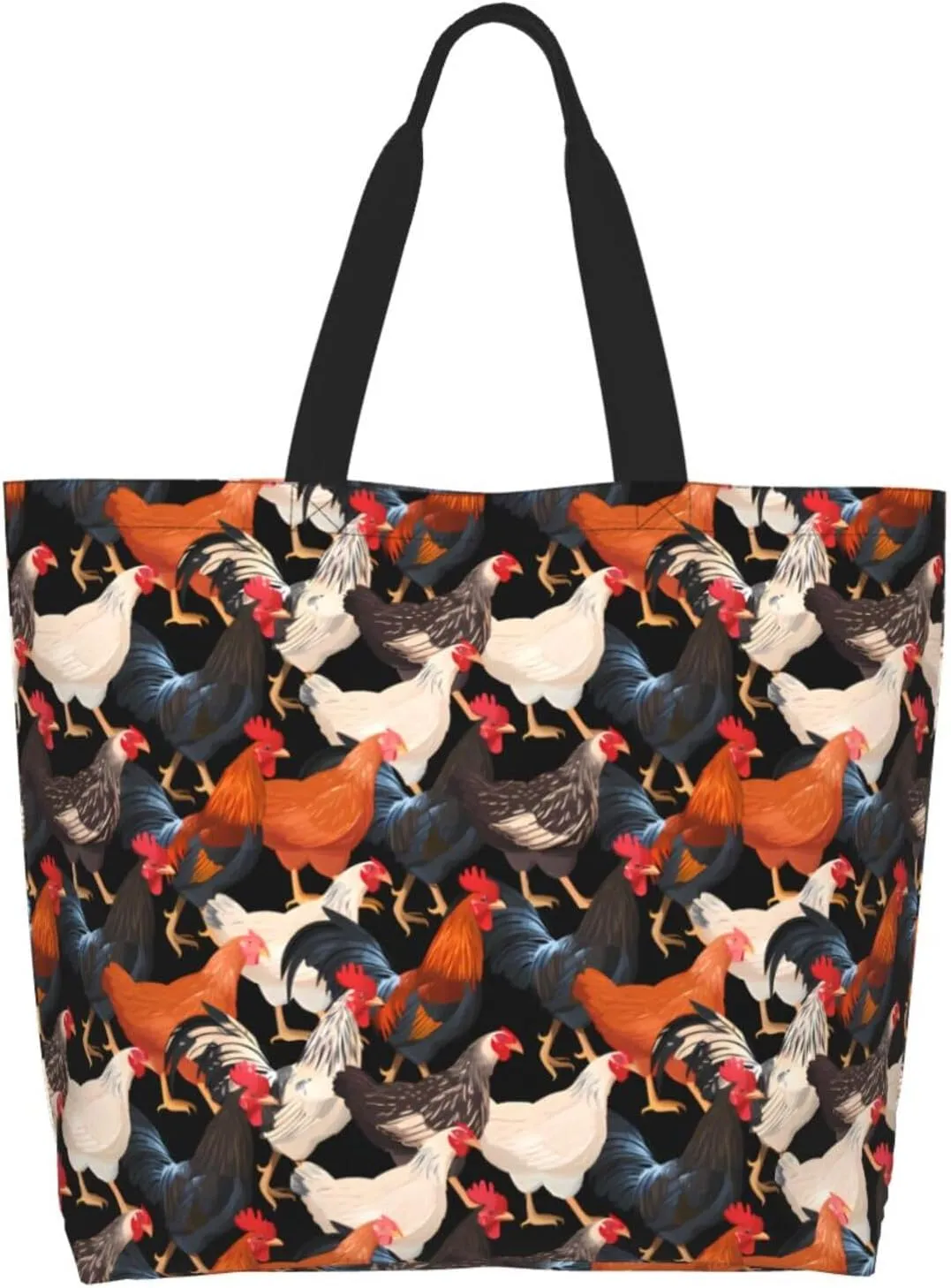 Tote Bag For Womens, Large Casual Shoulder Sling Bags Reusable Grocery Handbag For Travel Shopping Gym