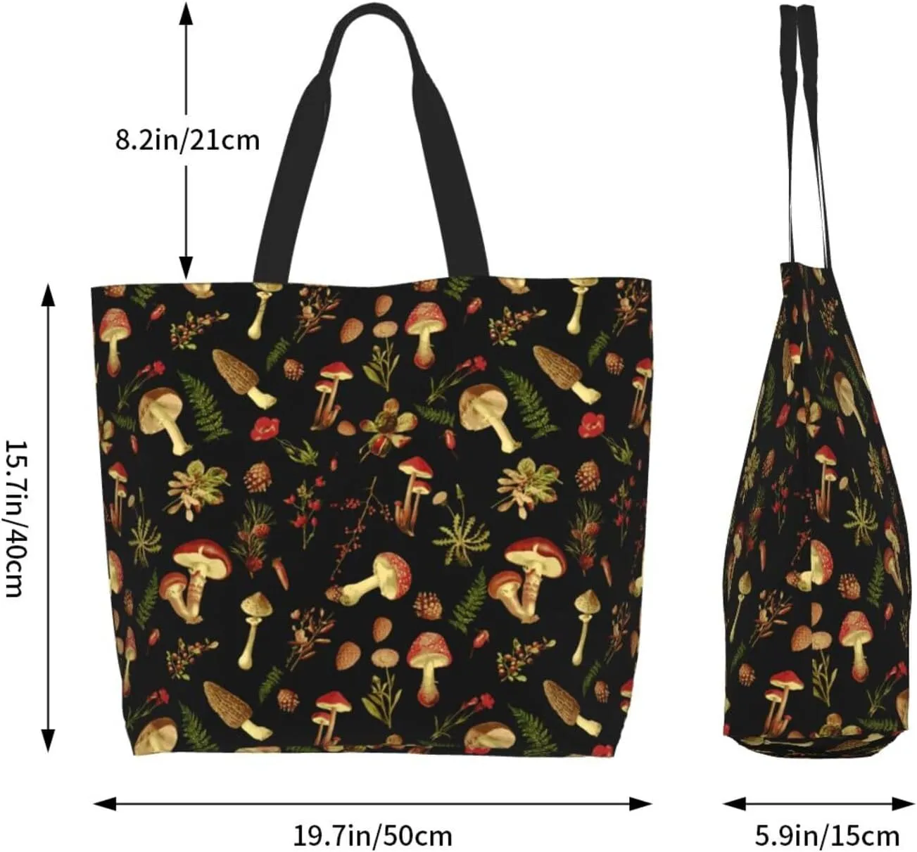 Tote Bag For Womens, Large Casual Shoulder Sling Bags Reusable Grocery Handbag For Travel Shopping Gym