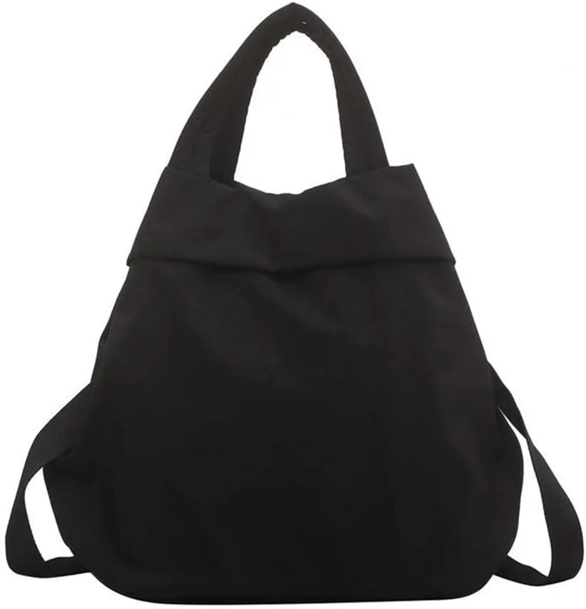 Tote Handbag Crossbody Shoulder Bag, Canvas Nylon Waterproof Hobo Bag Large Capacity Purse with Strap for Women Work Travel