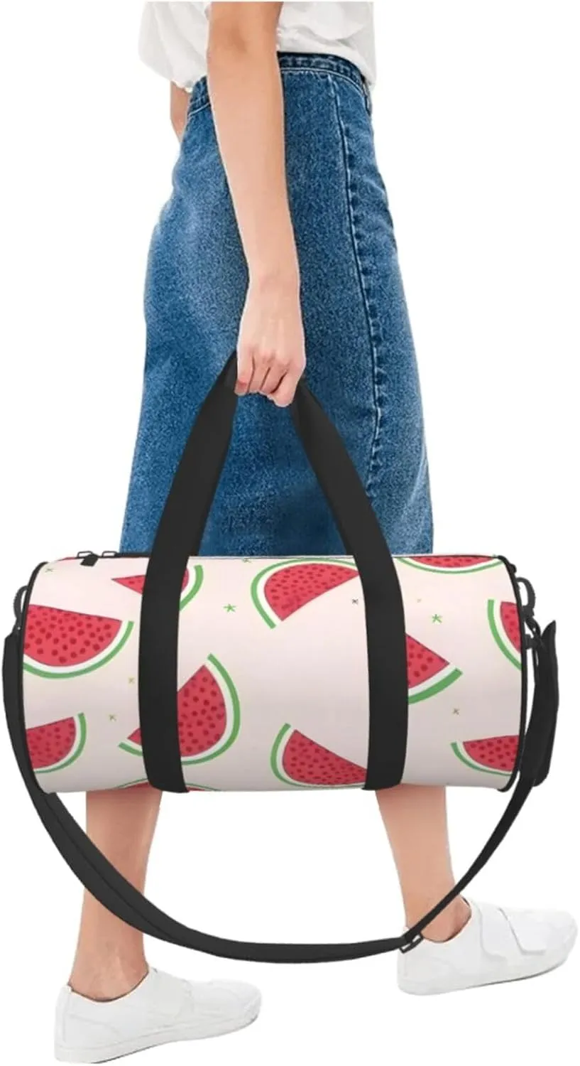 Travel Bag For Women,Watermelon Print Personal Item Duffle Bags,Weekend Travel Duffel Tote Bag,Travel Sport Gym Bag For Men,Airplane Travel Essentials For Flying