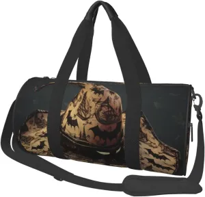 Travel Bag For Women,Witch Hat Print Personal Item Duffle Bags,Weekend Travel Duffel Tote Bag,Travel Sport Gym Bag For Men,Airplane Travel Essentials For Flying