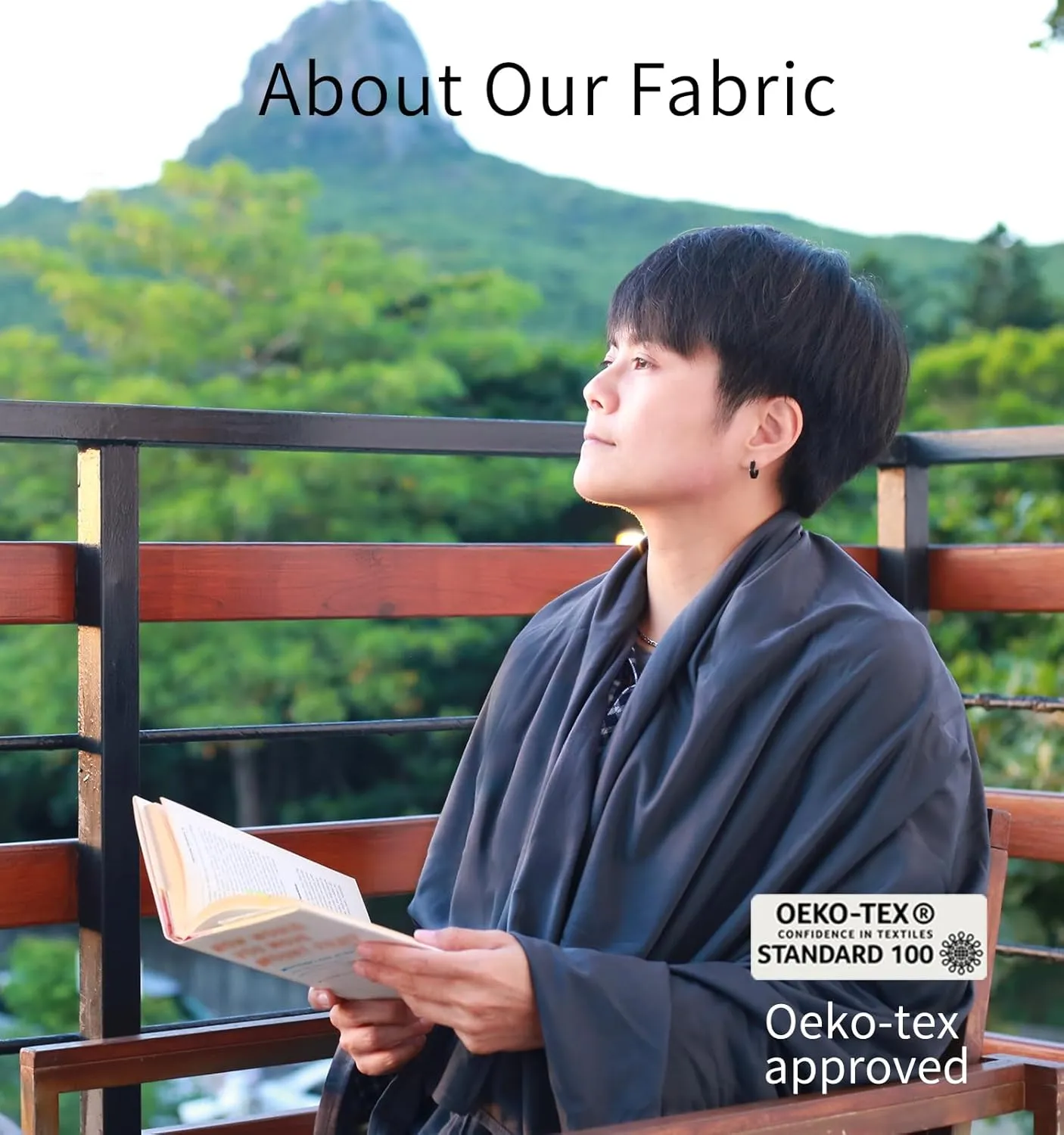 Travel Camping Blanket Lightweight and Breathable, 67 x 48 in Soft Airplane Flight Blanket for Travelers, Foldable Sheet with Stuff Sack for Train, Camp, backapcking, Office, Home (E651 Grey)