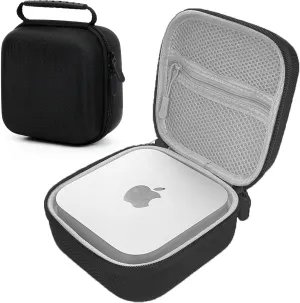 Travel Case for Apple 2024 Mac Mini Desktop Computer M4 Chip EVA Hard Box Portable Carrying Bag(Black (B style))