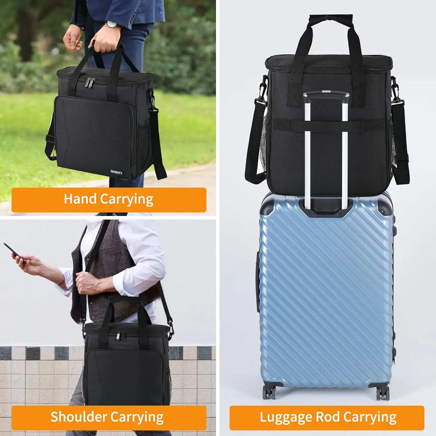 Travel Coffee Maker Carrying Bag Compatible with Keurig K-Mini or K-Mini Plus, Single Serve Coffee Maker Portable Storage Bag with Shoulder Strap(Patented Design)