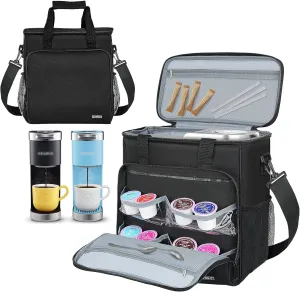 Travel Coffee Maker Carrying Bag Compatible with Keurig K-Mini or K-Mini Plus, Single Serve Coffee Maker Portable Storage Bag with Shoulder Strap(Patented Design)