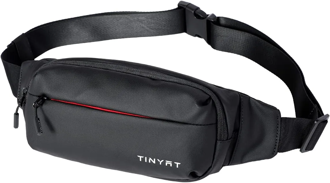 Travel Fanny Pack for Men Women Multifunction Waist Packs Large Crossbody Bum Bag with Zipper Waterproof Chest Bag for Hiking