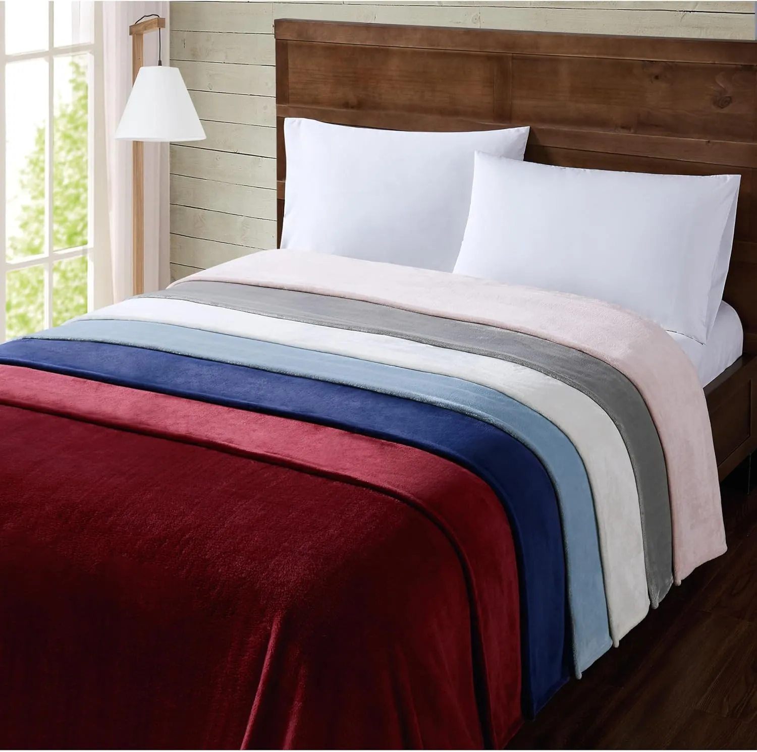 TRULY SOFT Velvet Plush King Blanket in Cabernet