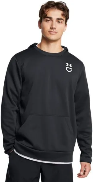 Under Armour Men's Utility Hoodie, (001) Black / / White, Medium