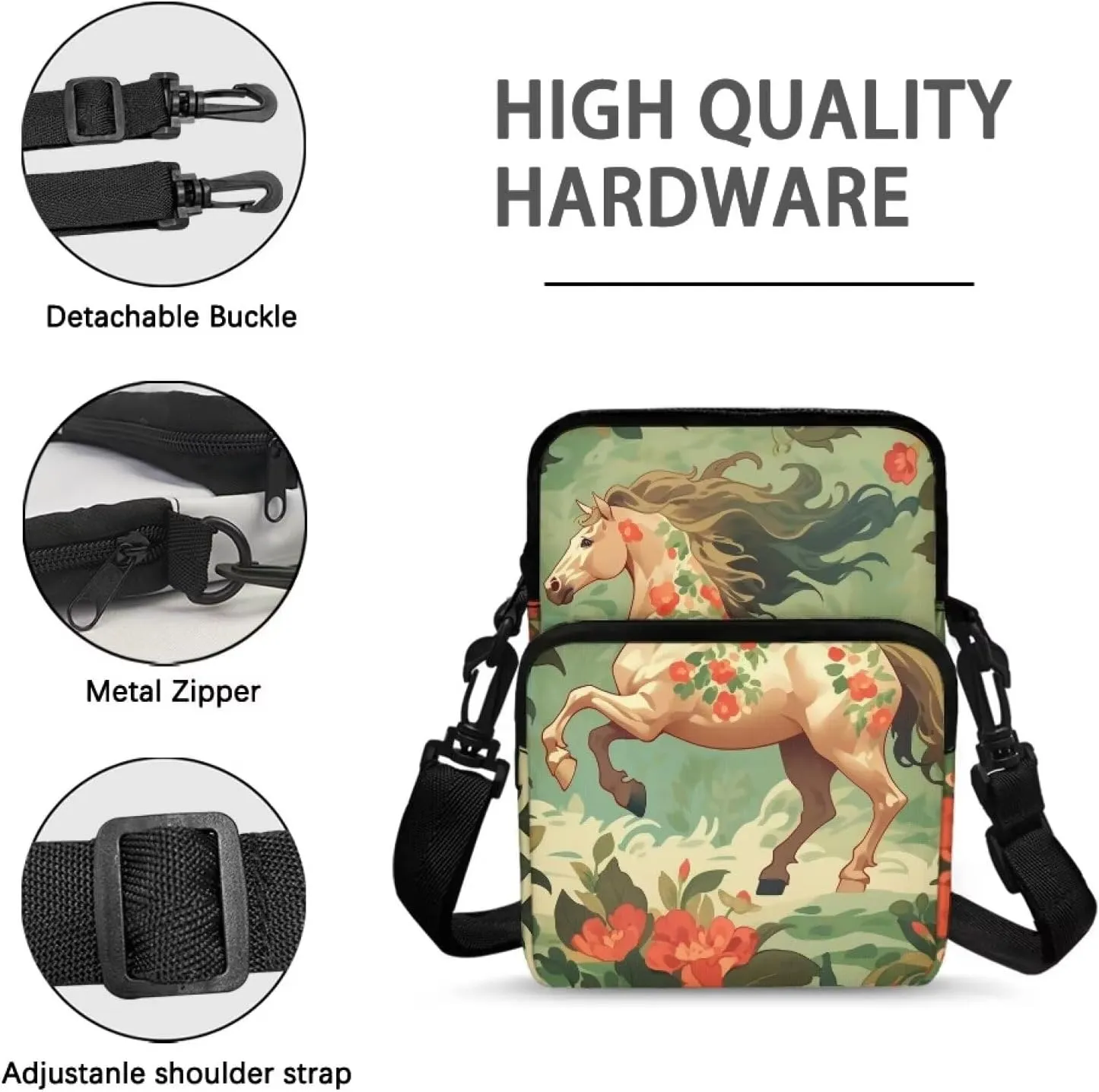 Universal Sling Crosbody Bags for Women Men Teens Over 5
