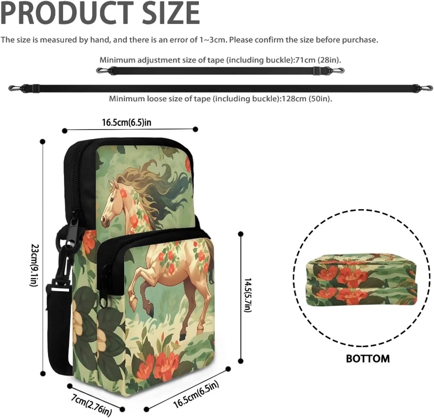 Universal Sling Crosbody Bags for Women Men Teens Over 5