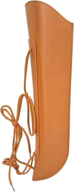 Upright Bass bow quiver, Leather Bass bow case, Sturdy Bow bag Holder for German and French bass bow, Bass Instrument Strings Accessories (Brown)