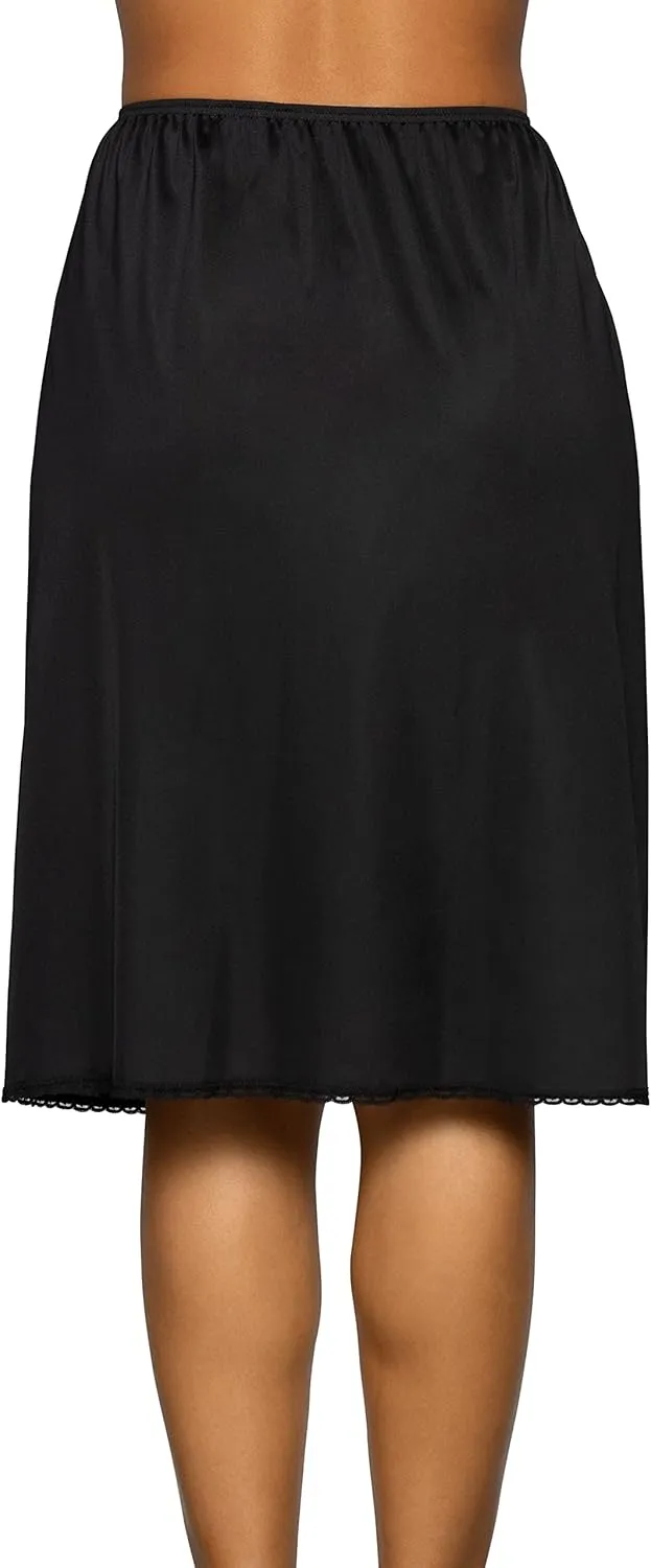 Vanity Fair Women's Anti-Static Nylon Half Slip for Under Dresses, Available up to size 3XL
