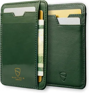 Vaultskin Slim RFID Wallet for Men - Leather Front Pocket Minimalist Card Holder Wallet with ID Window & Gift Box