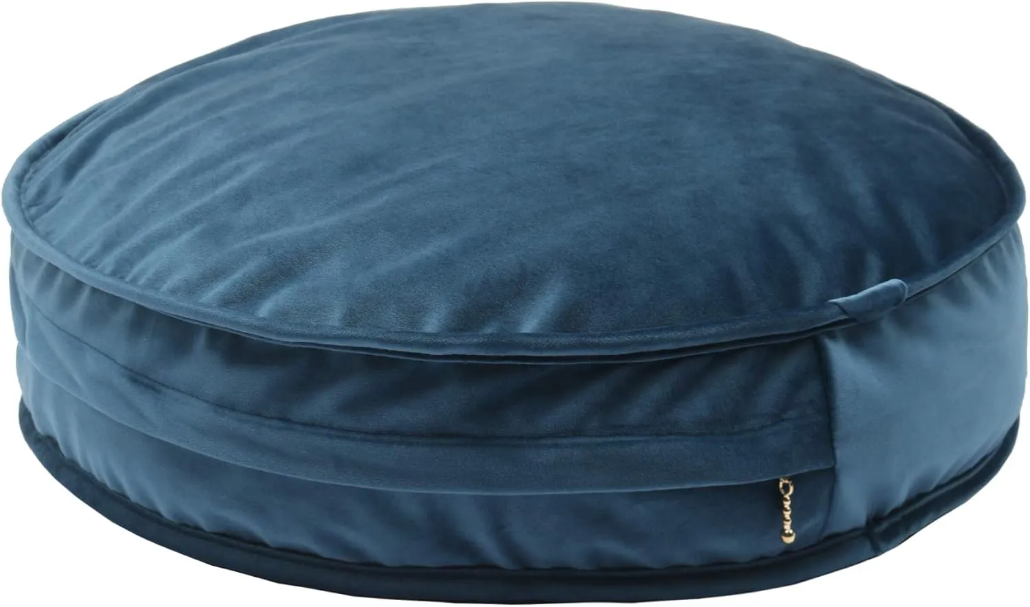 Velvet Floor Pillows Round Chair Cushion Couch Throw Pillow Soft Pouf Seat Mattress Bean Bag for Reading Nook Play Room (19.7",Teal)
