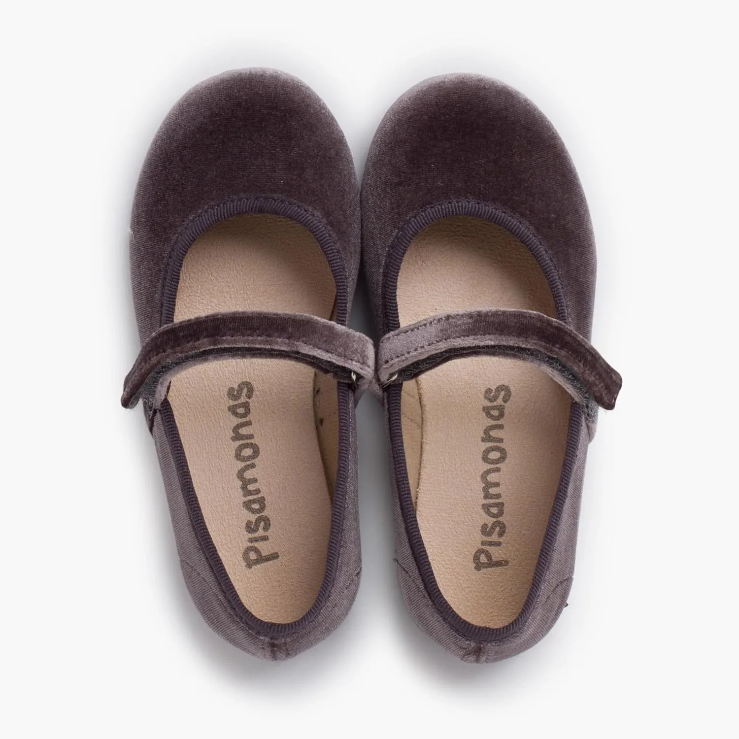 Velvet Mary Janes Girls Hook-and-Loop Strap