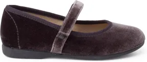 Velvet Mary Janes Girls Hook-and-Loop Strap