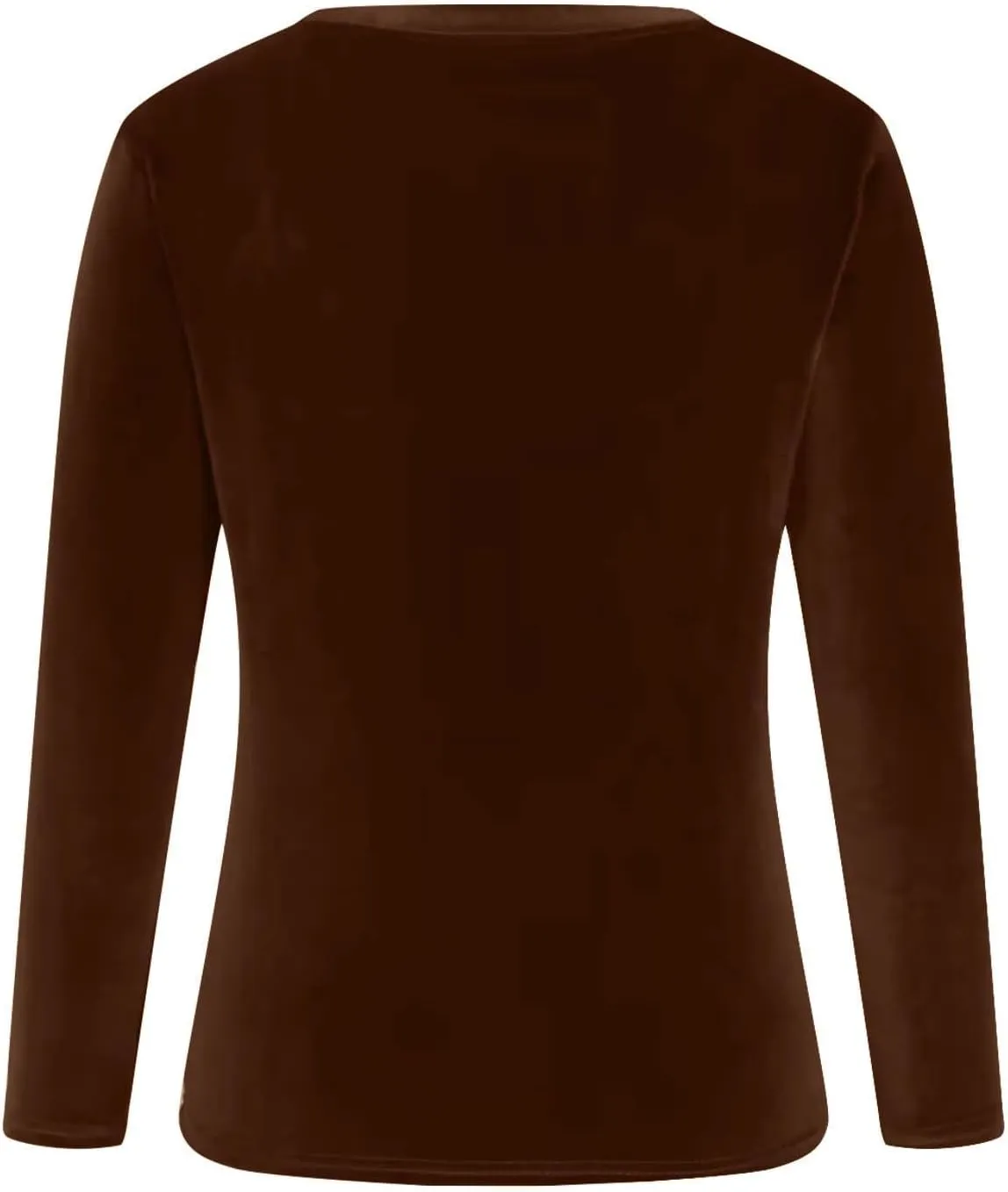 Velvet Tops for Women Long Sleeve Crewneck Soft Velvet Blouse Lightweight Casual Fashion Tshirts