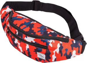 Vibe Festival Gear Fanny Pack for Men Women - Many Prints - Black Holographic Silver Gold Cute Waist Bag for Festival Rave Hiking Running Cycling