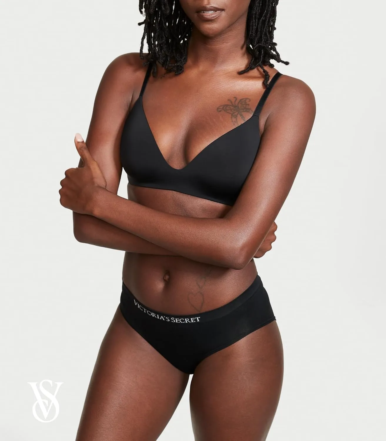 Victoria's Secret Women's Cotton Logo Hipster Underwear, Moderate Coverage Panties for Women, Multi Pack (XS-XXL)
