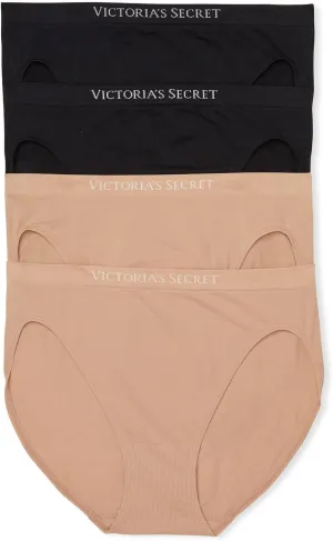Victoria's Secret Women's Seamless Brief Underwear, Full Coverage Panties for Women, Multi Pack (XS-XXL)