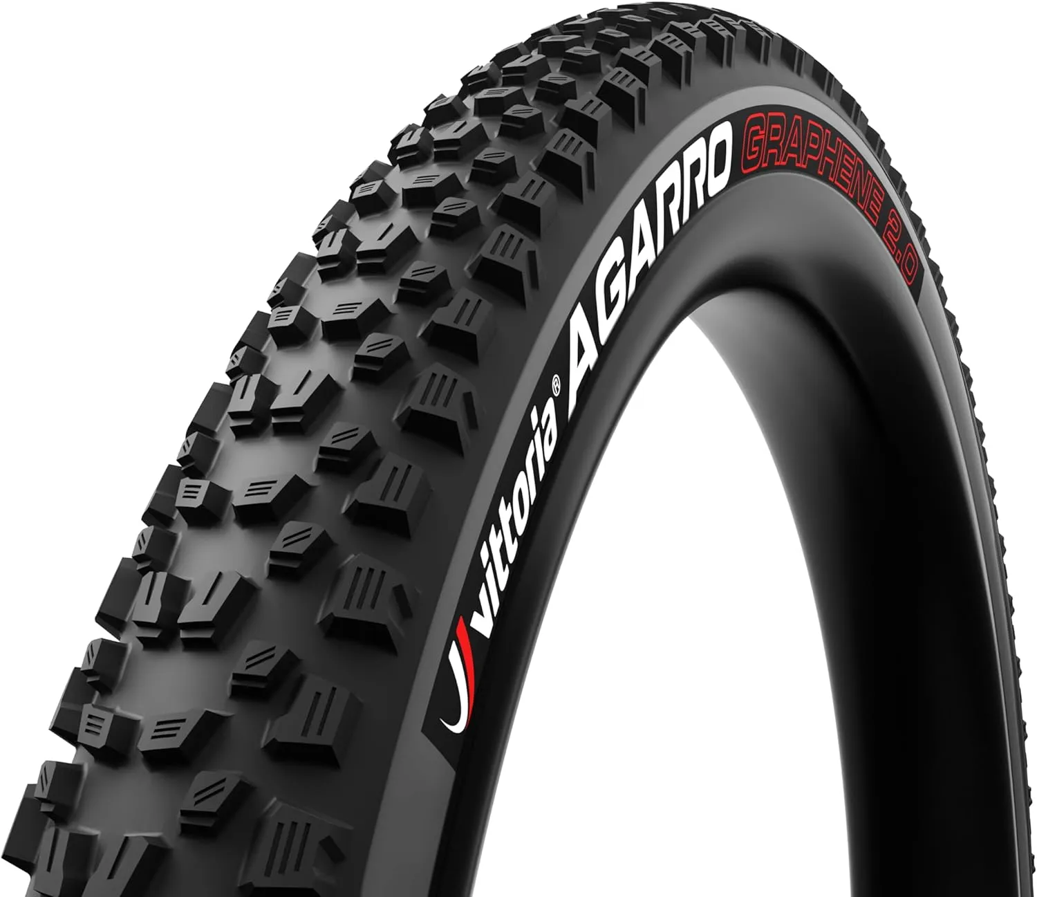 Vittoria Agarro Trail MTB/Off Road Bike Tire - 4C Graphene for Speed, Grip & Lower Resistance - Nylon Casing for Blend of Weight & Durability - Bead Shield & Anti-Puncture Belt