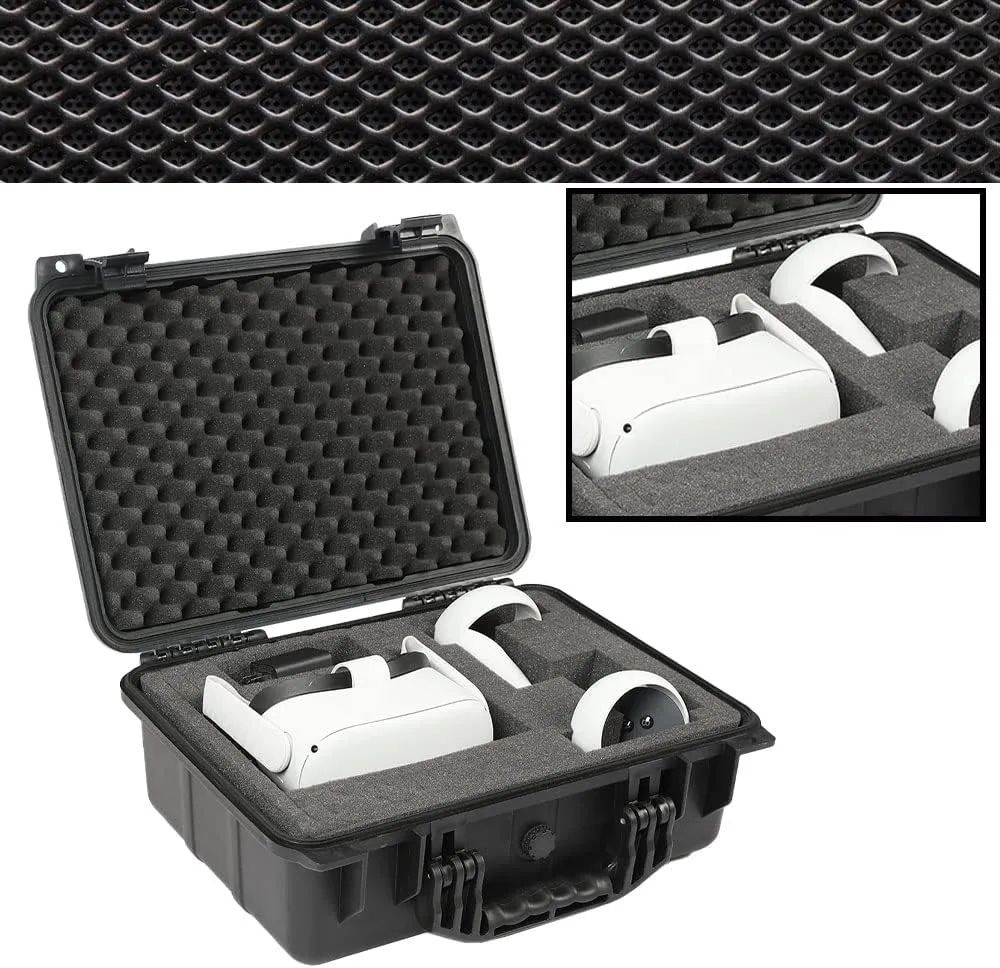 VR Carrying Case Outdoor Portable Storage Box Protector Glasses Bags(Black)