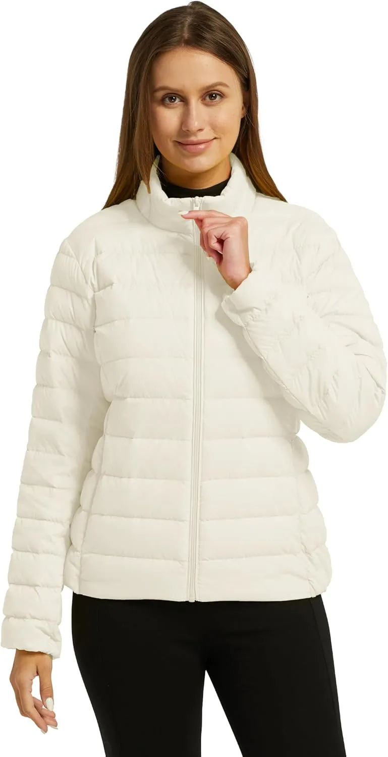 wantdo Women's Packable Ultra Light Weight Short Down Jacket
